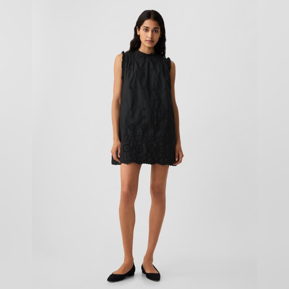 Gap × DÔEN Eyelet Mini Dress